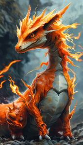 text to image 9x16_Hyper_realistic__Charmeleon