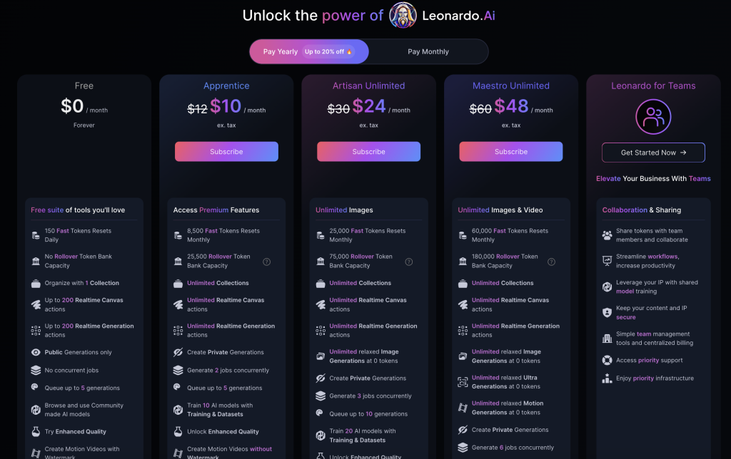 Price Leonardo ai Pokémon Transformations Using Text to Image AI Tools